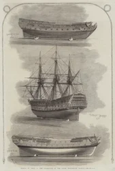 Modellen van schepen in de collectie van het South Kensington Museum